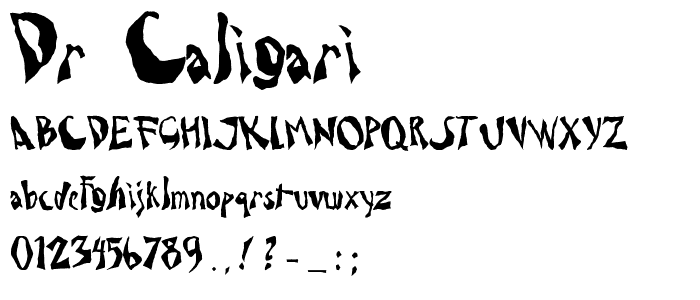 Dr_ Caligari font
